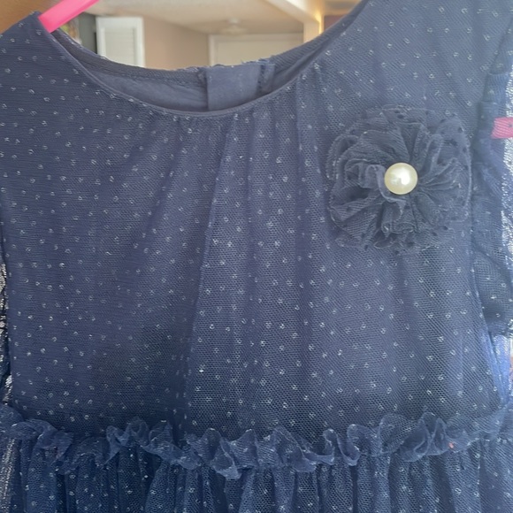 Beautiful  tulle dress from Abel and Lula. The color is navy blue. - Picture 3 of 5